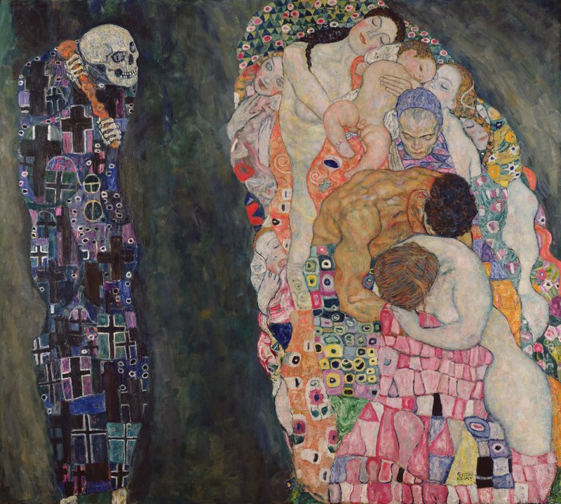 GUSTAV　KLIMT、クリムト、死と生、希少な画集より、新品高級額 死と生、1911年頃 | グスタフ・クリムト
